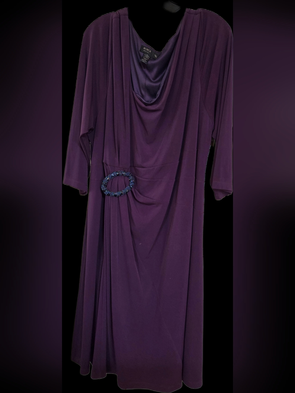 Igigi Deep Purple Dress Top 26/28 Plus Size